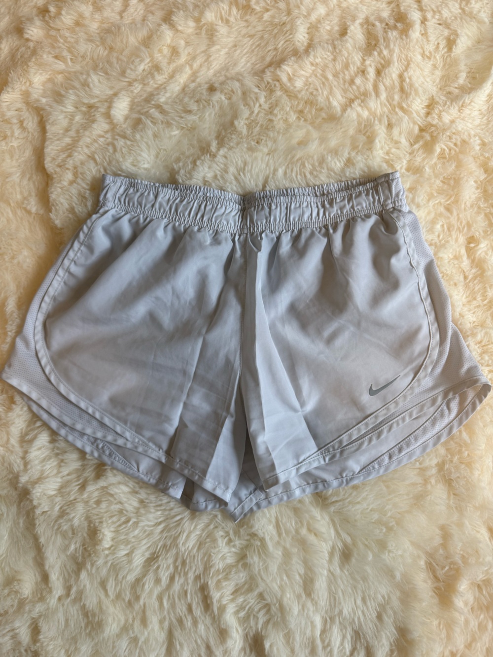 Nike White Running Shorts